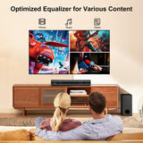 Hiwill 2.1ch Sound Bar for Smart tv, 250W Dolby Atmos Surround Sound System for TV, Home Theater Soundbar for TV, Sound bar with subwoofers, Adjustable Mode, Clear Dialogue, HDMI/eARC/ARC/Opt/BT/AUX