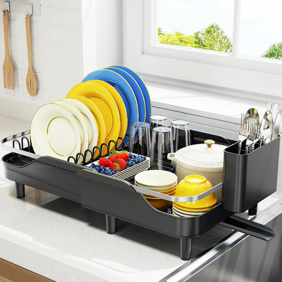 Urackify Expandable Dish Rack for Kitchen Counter,16.14