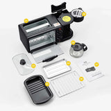 3-in-1 Breakfast Station, Compact Toaster Oven with Coffee Maker and Griddle, Multifunctional Breakfast Maker for Small Kitchens and Apartments