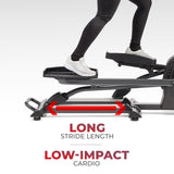 Sunny Health & Fitness Smart Elliptical Machine with 16-Level Electromagnetic Resistance, 18-inch Extended Stride Length, 12 Built-in Workouts, Low-Impact Cardio & SunnyFit App - SF-E3889SMART Sunny Health & Fitness