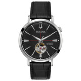 Bulova Men's Classic Aerojet 3-Hand Automatic Leather Strap Watch