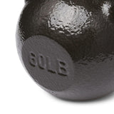 Amazon Basics Cast Iron Kettlebell for Strength Training, Wide Handle, 60 Pounds, Black
