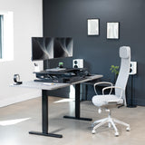 VIVO 36 inch Standing Desk Converter with Dual Monitor Mount Arms for up to 30 inch Screens