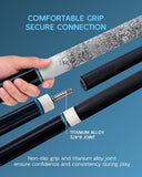 KONLLEN 2.0 Carbon Fiber Pool Cue Set, Low Deflection 12.5mm Tip