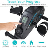 Vive Under Desk Exercise Bike - Stationary Magnetic Pedal Exerciser - Seated Elliptical Leg Exerciser for Home & Office Workout - Foot Desk Stepper While Sitting - Indoor Fitness Machine