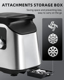 Sinyder Electric Meat Grinder: 2800 Max Stainless Steel Meat Mincer with 2 Blades 3 Plates 3 Sausage Tubes & Kubbe Kit Meat Grinders for Home & Kitchen Use