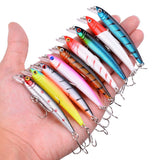 Aorace 43pcs Bass Fishing 56pcs Lures Kit Set Topwater Hard Baits Minnow Crankbait Pencil VIB Swimbait for Bass Pike Fit Saltwater and Freshwater Aorace