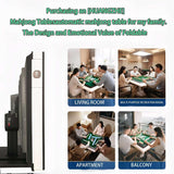 HUANGZHE 2026 Automatic Mahjong Table for Americans/Chinese/Taiwanese/Filipino,Rules - Ultra-Thin Foldable Mahjong Table shuffler Choice of 100,000+ Households, 42mm Tiles Set