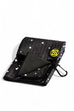 SKIVE Golf Premium Magnetic Golf Towel | Super Strong Magnet (Black w/White Drip)