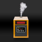 Dr. Infrared Heater DR-968H Indoor Portable Space Heater with Humidifier, 1500-Watt, Cherry