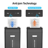24-Sheet Cross Cut Paper Shredder P-4 Security with 8.9 Gal Pull-Out Bin