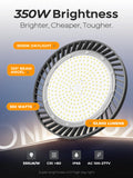 ONLYLUX 6-Pack 350W UFO LED High Bay Light, 52500LM 5000K High Bay Light