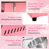 Commercial Cotton Candy Machine, Electric Floss Maker With Stainless Steel Bowl, For Home Party Carnival,pink