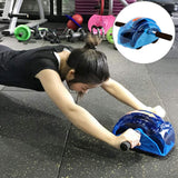 CfoPiryx Ab Roller for Abs Workout Abdominal Exercise Rollers, Abdominal Roller 4 Wheels Muscle Exerciser Fitness Training Rollers, for Men Women Gym Exercise Fitness