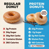 Legendary Foods High Protein Donuts, Glazed Vanilla, Low Carb, Low Sugar
