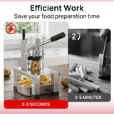 ARINOO French Fry Cutter,Professional Potato Cutter Slicer with Stainless Steel Blades,Stainless Steel Vegetable Chopper for Potato,Carrot,Cucumber,Onion,Home Use(3/8", 1/2", 1/4" Blades)