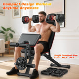 XDDIAS Adjustable Dumbbell Set of 2, 25/55/80LB Dumbbell Set-Fast Adjust Weights Set, 5/10/16 in 1 Free Weights Dumbbells Set with Anti-Slip Metal Handle, Compact Size for Men/Women Home Gym Equipment (Red-25LB 2pcs)