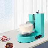 Ageanbri 4-12“ Cake Decorating Coating Machine w/LCD, Auto Cream Spreading Machine Smooth Coating Decoration Machine, 60-320rpm Adjustable Tabletop Cake Turntable for Cake Shop Household, 220W (Green)