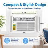 Senville 12000 BTU Window Air Conditioner, Cools Up to 550 Sq. Ft., Easy to Use, Washable Filter