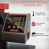 Heat Press Machine 5 in 1 Combo Heat Press 15 x 15 Inch Heat Transfer Machine 360-Degree Swing Away Digital Shirt Printing Multi