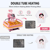 Hitgrand Heat Press 12x15 inch, Heat Press Machine for T-Shirts, 8 in 1 Heat Press with 30 OZ Tumbler Press