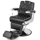 Artist hand Heavy Duty Vintage Barber Chair All Purpose Hydraulic Recline Salon Beauty Spa Styling Equipment Black