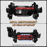 Nikuku Fast Remote Control Car, 38 KPH High Speed Off Road RC Cars with 2.4 GHz, 1:20 Scale 4WD Electric All Terrain RC Monster Truck Toys, Christmas Birthday Gifts for Adults & Boys