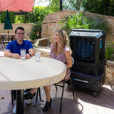 BendPak Cool Boss Evaporative Air Cooler, 15-Gallon Auto-Refill Reservoir, 1,850 CFM, Covers 650 Sq. Ft., 3-Speed Fan with Auto Swing Louvers, for Patio, Garage, Commercial or Home Use