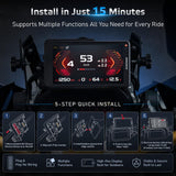 INNOVV N2 for BMW Motorcycle Wireless CarPlay & Android Auto, 6.5" Touch Screen, Works with BMW WonderWheel, TPMS Display, IP67 Waterproof, Compatible with R1300GS/R1250GS/K1600/S1000XR