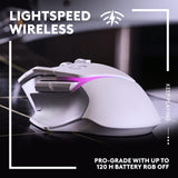 Logitech G502 X Plus Wireless RGB Gaming Mouse - White