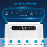 12000 BTU Portable Air Conditioners for Room Cooling up to 500 Sq. Ft, 3-IN-1 Quiet Portable AC Unit with Dehumidifier Fan, Remote Control, Smart Sleep Mode, 24H Timer, Windows Kit Included