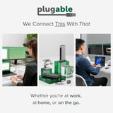 Plugable Surge Protector Power Strip with USB and 12 AC Outlets