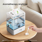 MERONTE Smart Humidifiers for Bedroom Home, 6L Cool Mist Top Fill Humidifier Large Room with Essential Oil Diffuser, Touch/APP/Voice Control, NightLight Humidifiers for Nursery & Plants (White, 1Pack)
