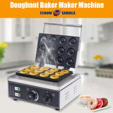 12 Compartments Electric Donut Maker Machine, Commercial Mini Donut Machine 1550W Electric Nonstick Doughnut Making Machine Donut Machine for Doughnut Breakfast Home Desserts