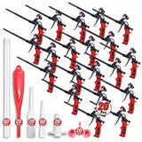 Professional Expanding Foam Spray Gun, 20 Insulation Guns + 180 Extenders