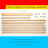 MEEDEN Wood Easel Stand for Display: Wooden Welcome Tripod Stand for Sign