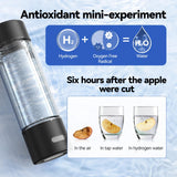 OEOP Hydrogen Water Bottle, 2200PPB in 3 Mins Hydrogen Water Generator, SPE PEM Technology, 14oz Portable Hydro Water Machine for Home, Travel, Gym | Best Health Gift for Family & Friends