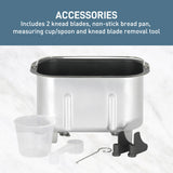 West Bend Hi-Rise Bread Maker Machine Programmable 12 Programs Including Gluten Free & 3 Loaf Sizes and Crust Colors with Traditionally-Shaped Horizontal Bread Pan with Dual Knead Blades, 3-Lb, Gray