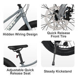 Glerc Mars Kids Mountaain Bike, 24 Inch Fat Tire Bicycle for Boys Ages 9-15