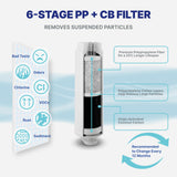 NU Aqua Tankless 7-Stage Reverse Osmosis System - Under Sink 600 GPD + LED