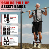 NTIUYOT Pull Up Assistance Bands for Pull Up Bar, 4 Heavy Duty Assisted Pull Up Bands, Workout Equipment with Foot Rest for Training, Adjustable Bands for Pull-Up, Fitness, Body Stretching, Chin Up