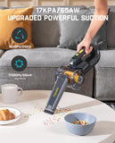 Ultra Deluxe Handheld Vacuum Cordless, 17kPa Suction Power, Charging Base, Pivot Nozzle, Up to 35 Mins Runtime Fanttik