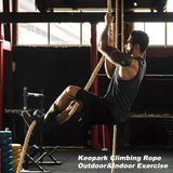 Keepark Climbing Rope, 1.5 Inch Diameter 20FT Length Gym Climbing Rope for Fitness & Strength Training, Workout Climbing Rope for Adults Kids with Climbing Exercises & Home Workouts Keepark