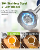 Immersion Blender Handheld 5 in 1 Hand Blender, 1000W Hand Mixer Stick, BPA-Free 12 Speed Handheld Blender 304 Stainless