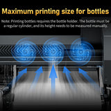 DXZ A3 UV DTF Printer Bundle with Laminator, Dual F1080 Print Heads UV Printer, Auto Cleaning & White Ink Stirring System, Professional Printer for Tumblers, Glass, Metal, Wood, Leather