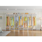 VIPEK U70 Extra Large Garment Rack Heavy Duty Clothes Rack, Freestanding Portable Closet for Bedroom Storage Wardrobe Organizer Wire Closet for Hanging Clothes, Load 1670lbs, White
