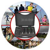 Fishing Bite Alarm Indicator Set, 4 Emitter + 1 Receiver Digital Wireless Fishing Bite Alert Indicator Set Tihebeyan