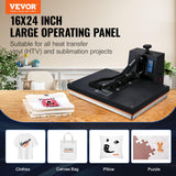 VEVOR Heat Press 16x24, 1700W Power Heat Press Machine, Fast Heating, High Pressure Heat Press Machine for T-Shirt