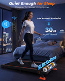 Walking Pad with Incline 9% & Decline -4% 5 Level, Under Desk Treadmill for Home, Quiet BLDC EvoDrive, Full Metrics Large Display, NeoFloat Quad Cushioning, Portable Compact for Small Spaces Orange