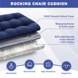 IPYNBAP Rocking Chair Cushion, Waterproof and Fade-Resistant Patio Chair Cushions,